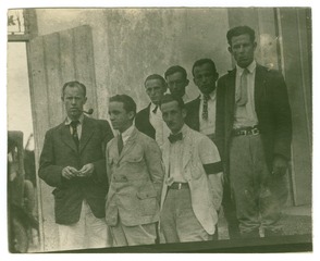 Alan Gregg with a group in Brazil