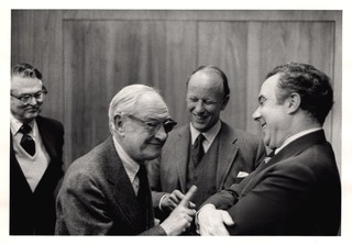 Fredrickson with Julius Axelrod and Joseph A. Califano, Jr.