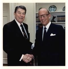 Fredrickson with President Ronald Reagan