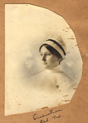 Blanche Sharp, later Blanche Fredrickson, on her graduation from nursing school