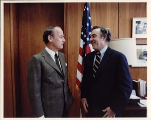 Fredrickson with Secretary of Health, Education, and Welfare Joseph A. Califano, Jr.