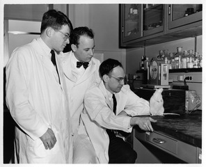 Gordon Tomkins, National Institute of Arthritis and Metabolic Diseases, and Daniel Steinberg and Donald Fredrickson, of the lab of Cellular Physiology and Metabolism, National Heart Institute