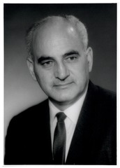 Portrait of Adrian Kantrowitz (in suit)