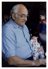 Adrian Kantrowitz with grandson