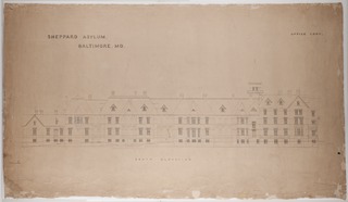 Sheppard Asylum, Baltimore, MD., south elevation