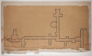 Plan of sub-basement, tier of iron beams