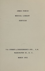 Armed Forces Medical Library services