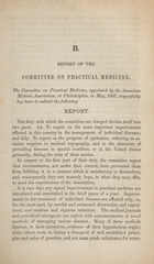 Report of the Committee on Practical Medicine