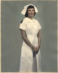 [Nurse wearing uniform from Malaya]