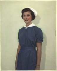 [Nurse wearing uniform from Finland]