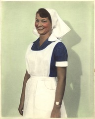 [Nurse wearing uniform from Hungary]