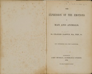 The expression of the emotions in man and animals by Charles Darwin