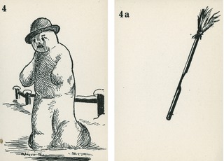 [A snowman and a broom]