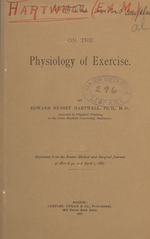 On the physiology of exercise