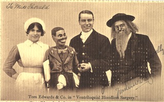 Tom Edwards & Co. in "ventriloquial bloodless surgery."
