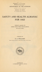 Safety and health almanac for 1922