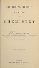 The medical student's manual of chemistry