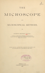 The microscope and microscopical methods