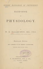 Hand-book of physiology