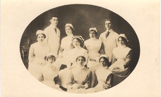 [Medical staff consisting of eight women and two men]