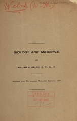 Biology and medicine