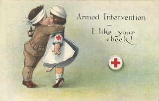 Armed intervention: I like your cheek!