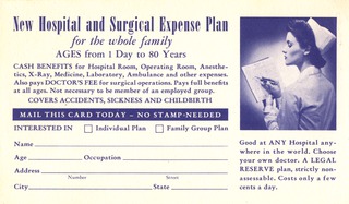 New hospital and surgical expense plan for the whole family