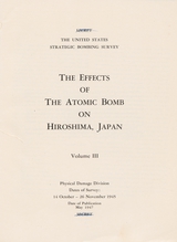 The effects of the atomic bomb on Hiroshima, Japan (Volume 3)