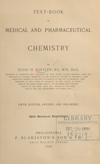 Text-book of medical and pharmaceutical chemistry