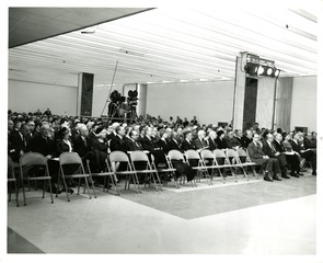[Audience and camera crew at National Library of Medicine Dedication Ceremony]