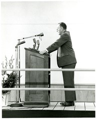[Dr. Worth Daniels speaking at National Library of Medicine Dedication Ceremony]