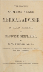 The people's common sense medical adviser in plain English, or, Medicine simplified
