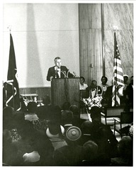 [Rhode Island Congressman, John E. Fogarty, speaks at the National Library of Medicine Dedication Ceremony]