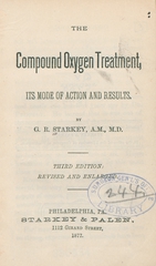 The compound oxygen treatment: its mode of action and results