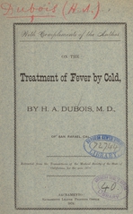 On the treatment of fever by cold