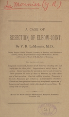 A case of resection of the elbow-joint