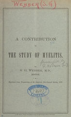 A contribution to the study of myelitis