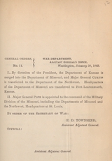 General orders. No. 11