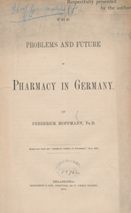 The problems and future of pharmacy in Germany