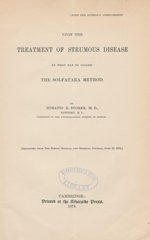 Upon the treatment of strumous disease by what may be called the Solfatara method