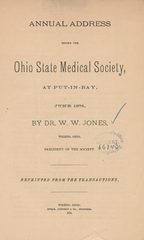 Annual address before the Ohio State Medical Society, at Put-In-Bay, June 1875