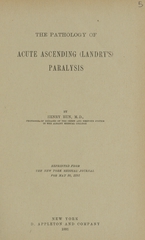 The pathology of acute ascending (Landry's) paralysis