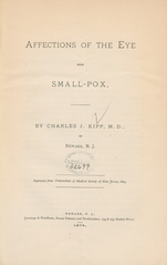 Affections of the eye from small-pox