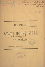Report on the State House well