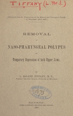 Removal of naso-pharyngeal polypus by temporary depression of both upper jaws
