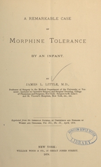 A remarkable case of morphine tolerance by an infant
