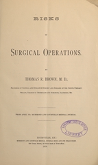 Risks of surgical operations