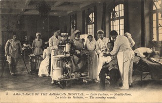 Ambulance of the American Hospital--Lycée Pasteur--Neuilly-Paris: 5, La visite du Mèdecin = The morning rounds