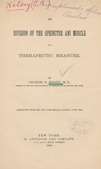 On division of the sphincter ani muscle as a therapeutic measure