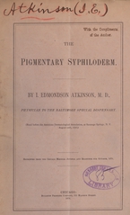 The pigmentary syphiloderm